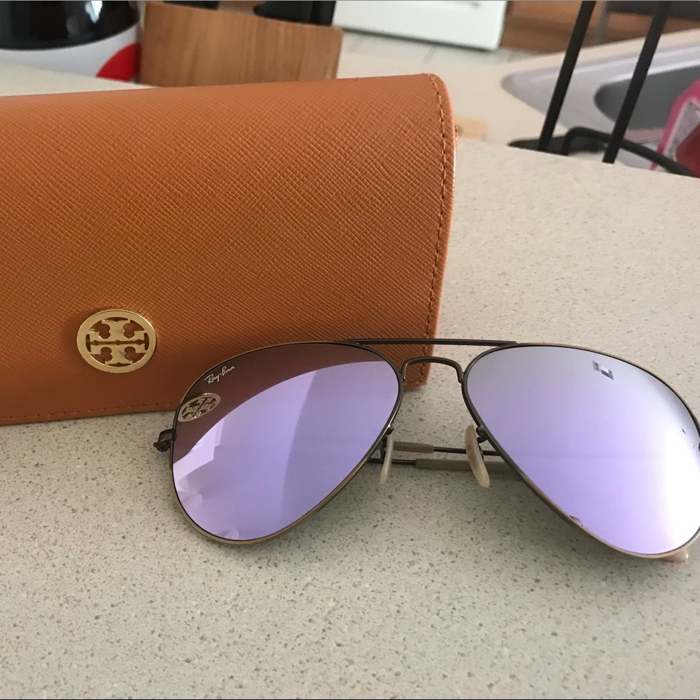 Ray ban lilac aviators